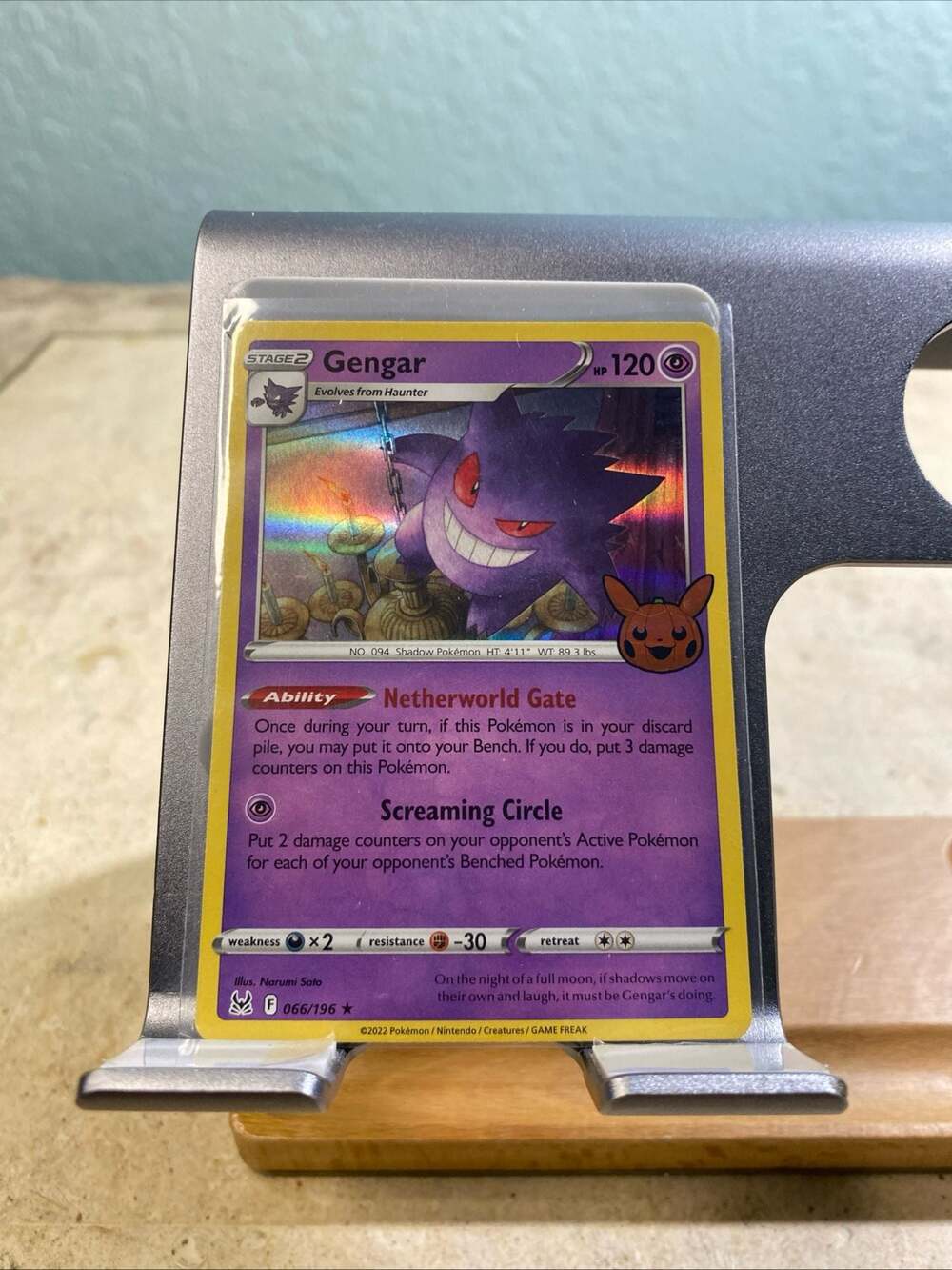 Gengar 066/196 Trick or Trade 2022 Halloween Holo Promo Pokemon Card
